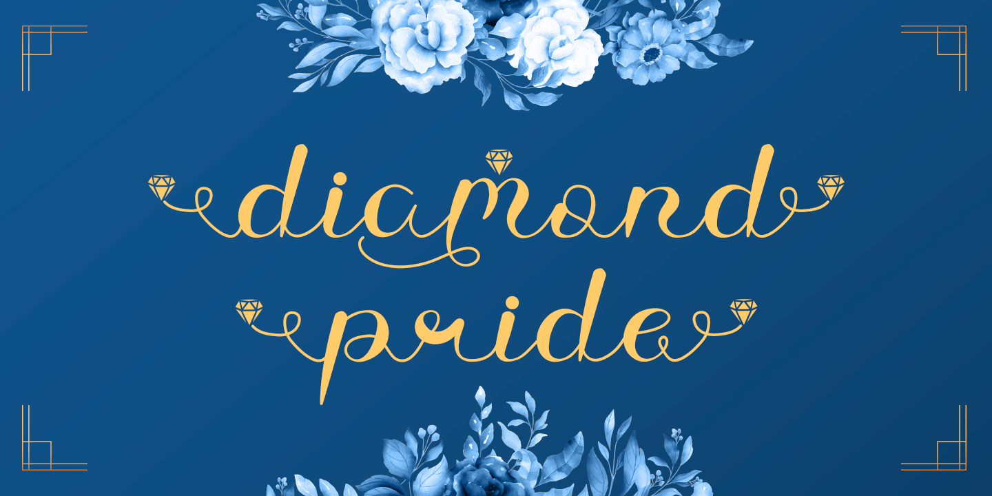 Example font Diamond Pride #9